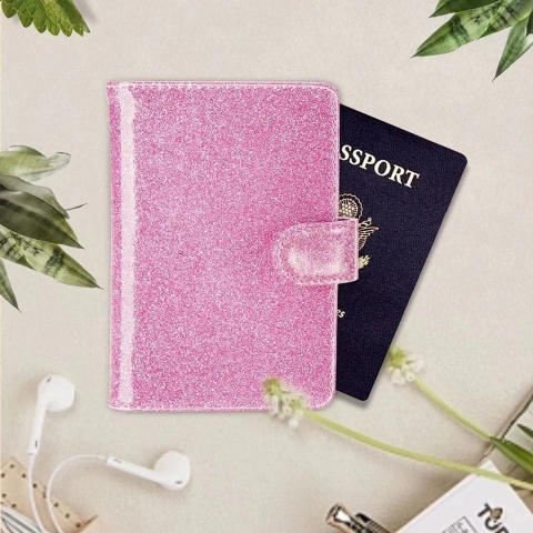 AGBIADD Kadn Deri Pasaportluk(Pembe)