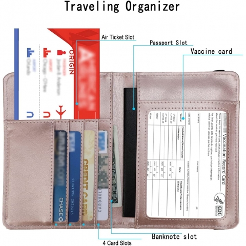 Vandz Deri Pasaportluk(Rose Gold)