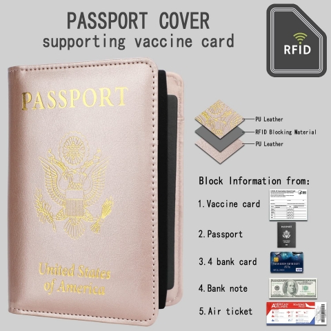 Vandz Deri Pasaportluk(Rose Gold)