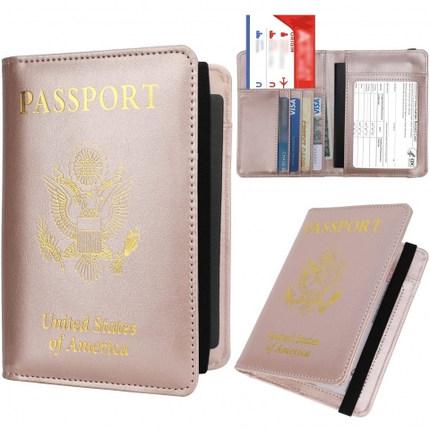 Vandz Deri Pasaportluk(Rose Gold)