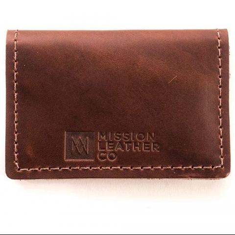 Mission Leather Erkek Deri Kartlk(Brown)