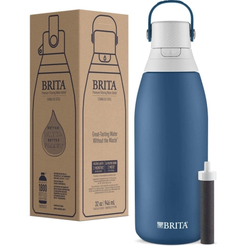 Brita Paslanmaz elik Su Artmal Su iesi (950ml)(Marina)