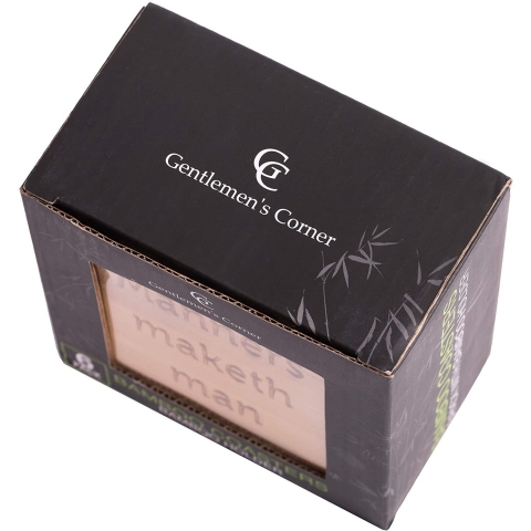 Gentlemen's Corner Bambu Bardak Altl (Kahverengi)