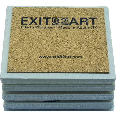 EXIT82ART Ta Bardak Altl (Chicago Gri, 4 Adet)