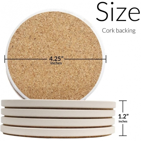 CoasterStone Seramik Bardak Altl (Dcor Mozaik Desenli, 4 Adet)