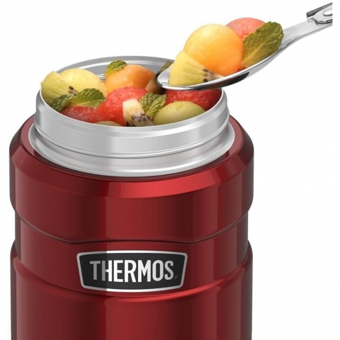 THERMOS Paslanmaz elik Yemek Termosu(470ml, Cranberry)