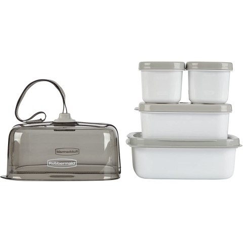 Rubbermaid Fasten And Go Blmeli Beslenme Kutusu (Gri)