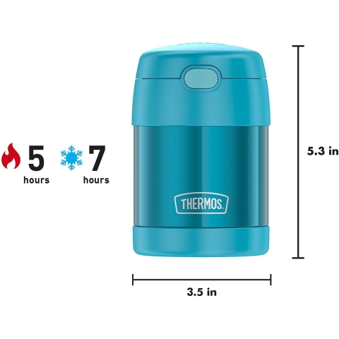 THERMOS Paslanmaz elik Yemek Termosu(295ml, Mavi)