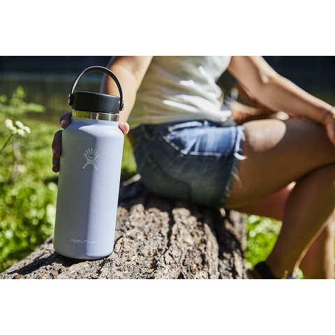 Hydro Flask Paslanmaz elik Su iesi (590ml, Ak Yeil)