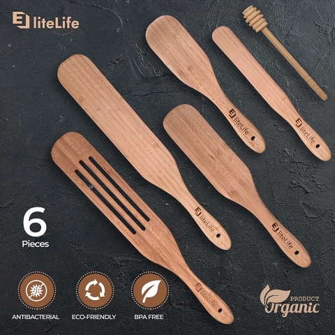 eElite Life Tahta Spatula Seti (6 Para)