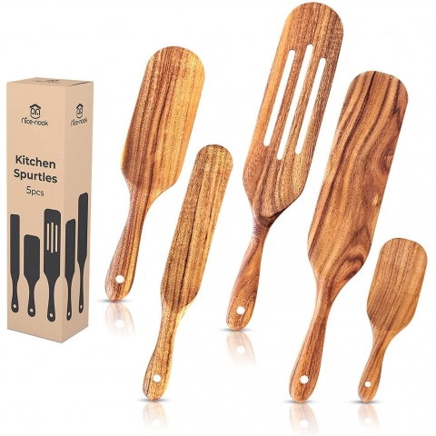 Nice-nook Tahta Spatula Seti (5 Para)