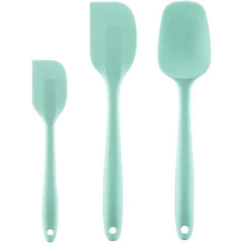 Cooptop Silikon Spatula Set (3 Para, Mint)