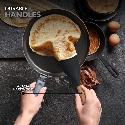 Crucible Cookware Silikon Mutfak Gereleri Seti (23 Para, Gri)