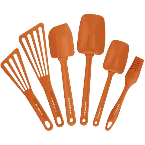 Rachael Ray Silikon Spatula Seti (6 Para, Turuncu)