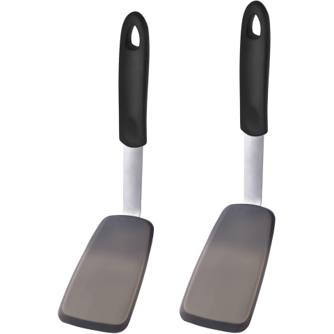 Unicook Silikon Spatula Seti (Siyah, 2 Para)