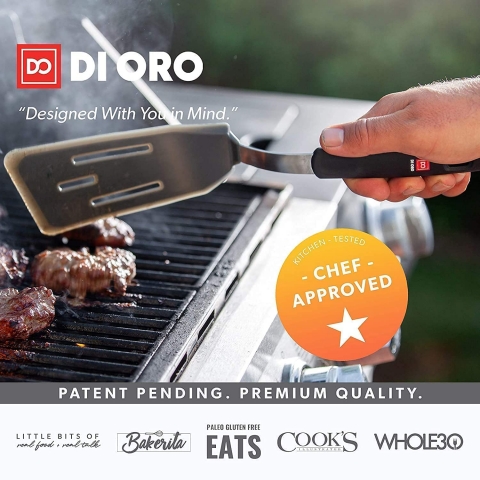 di Oro Living Designer Serisi Delikli Spatula (Siyah)