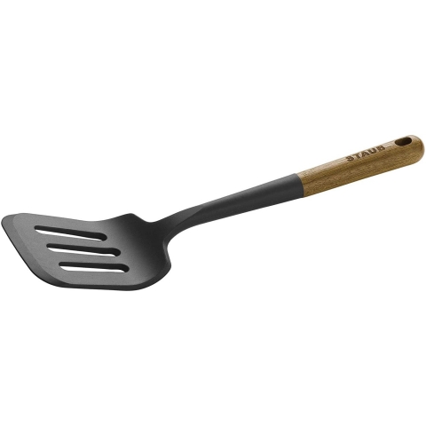 STAUB Silikon Delikli Spatula (Siyah)