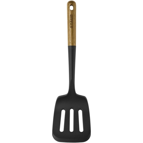 STAUB Silikon Delikli Spatula (Siyah)