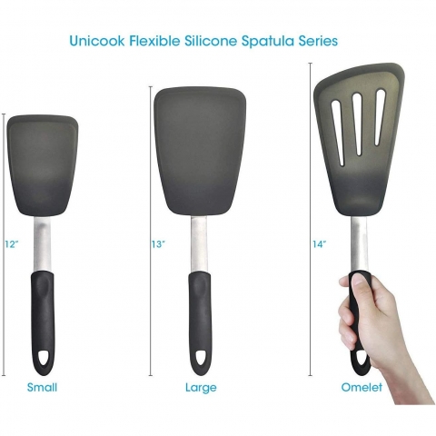 Unicook Silikon Spatula (Siyah)