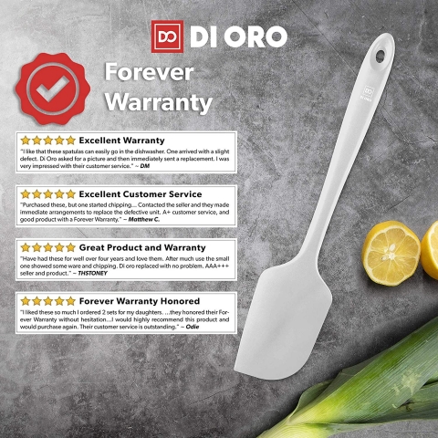 di Pro Living Seamless Serisi Silikon Spatula (Beyaz)