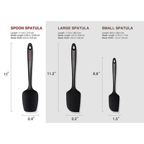 Vovoly Silikon Spatula (Siyah)