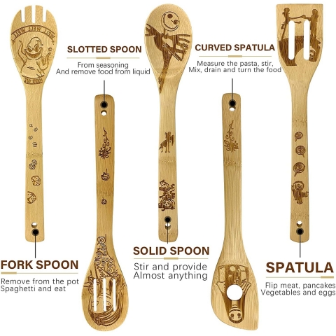 EUUPS Nightmare Before Christmas Ahap Spatula Seti (5 Para)