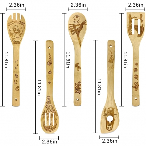 EUUPS Nightmare Before Christmas Ahap Spatula Seti (5 Para)