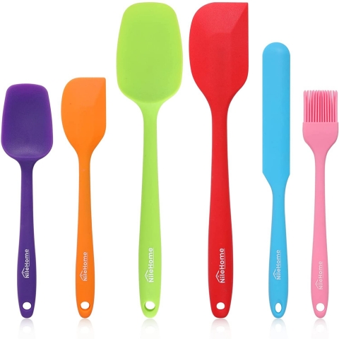 NileHome Silikon Spatula Seti (6 Para, Renkli)