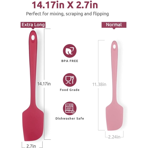 U-Taste Silikon Spatula (Krmz)