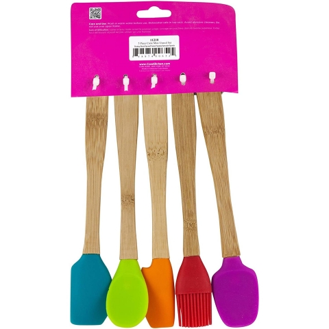 Core Kitchen Silikon Spatula Set (5 Para, Renkli)