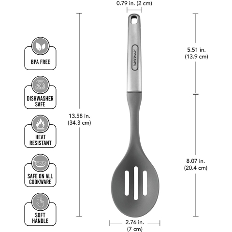 Farberware Silikon Delikli Servis Ka(Gri)