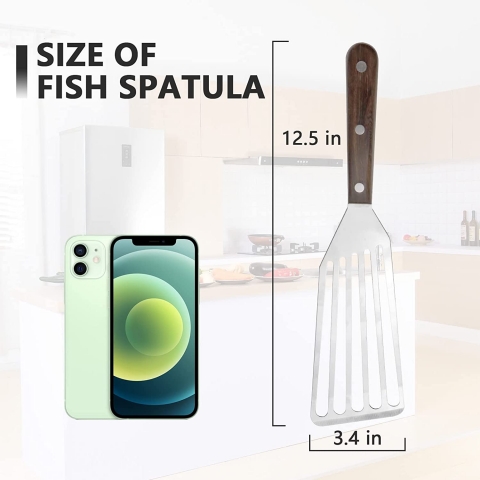 vivatoce Paslanmaz elik Spatula (Gri)