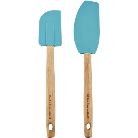 KitchenAid Silikon Spatula Set (2 Adet, Mavi)