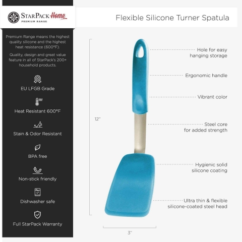 StarPack Silikon Spatula (Mavi)