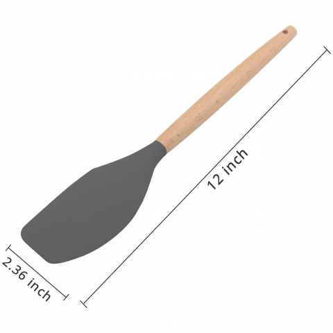 KUFUNG Silikon Byk Spatula (Gri)