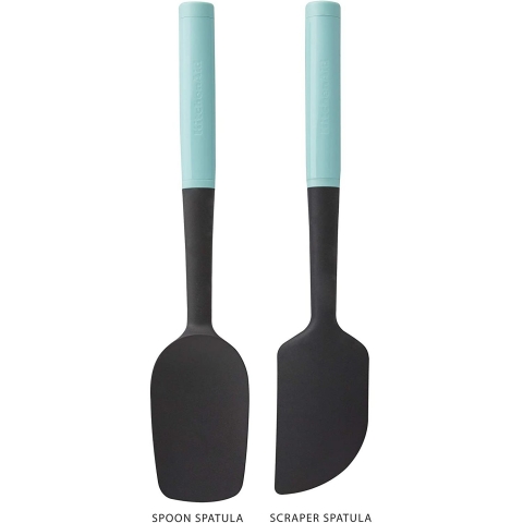 KitchenAid KQ437OHAQA Silikon Spatula Set (2 Adet, Mavi)