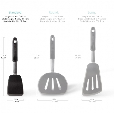 di Pro Living Chef Serisi Silikon Spatula (Siyah)