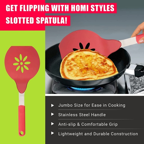 Homi Styles Nylon Spatula(Krmz)