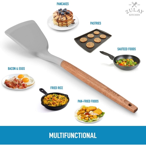 Zulay Kitchen Silikon Spatula (Kahverengi)