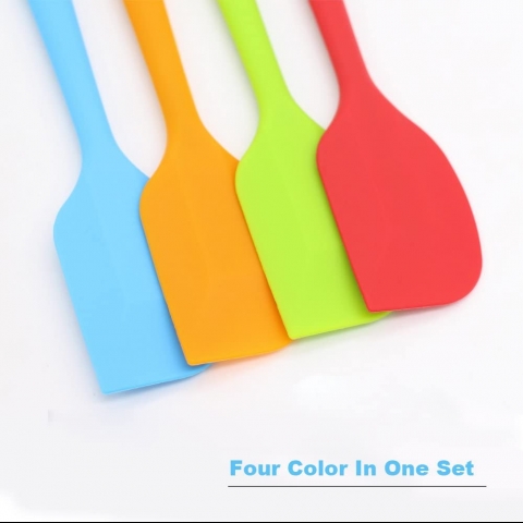 ALLWIN-HOUSEWARE Silikon Spatula Seti (4 Para, Renkli)