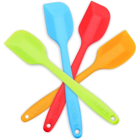 ALLWIN-HOUSEWARE Silikon Spatula Seti (4 Para, Renkli)