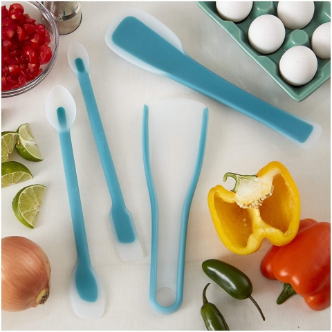 Wilton Silikon Spatula Seti (Yeil, 4 Para)