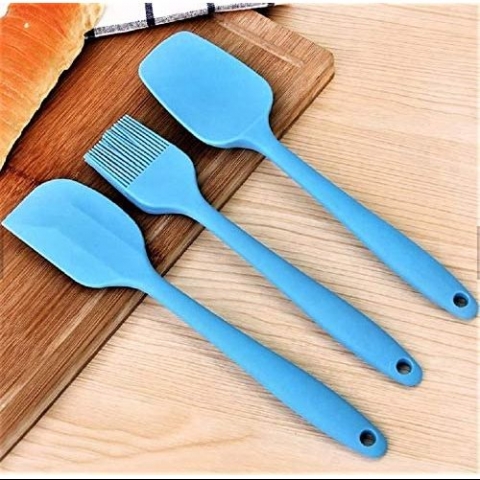 Generic Silikon Spatula Seti(6 Para, Mavi)