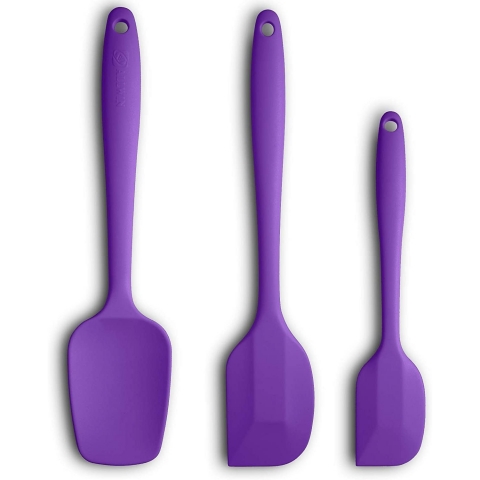 ALLWIN-HOUSEWARE Silikon Spatula Seti (3 Para, Mor)