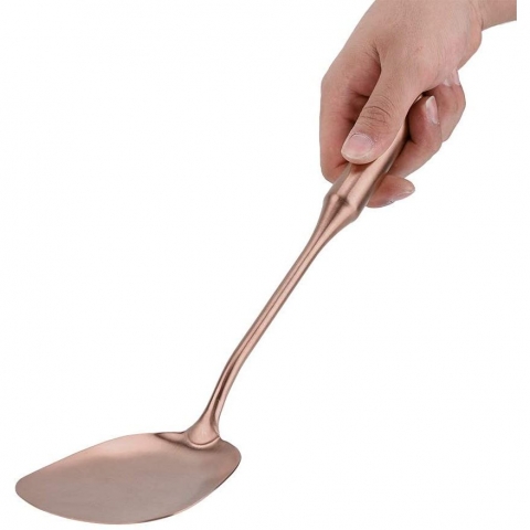 TOPINCN Paslanmaz elik Spatula (Pembe)