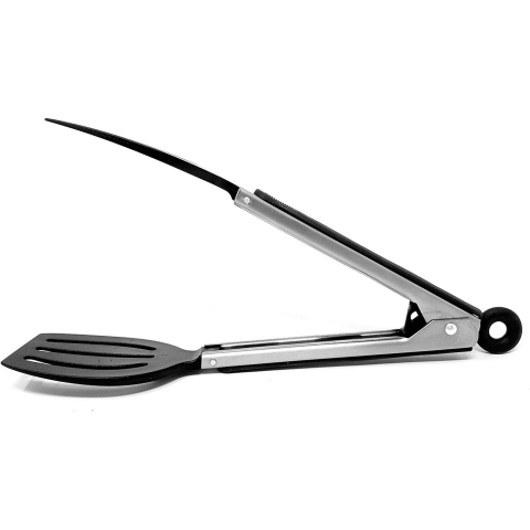 Norpro Silikon Delikli Spatula (Siyah)