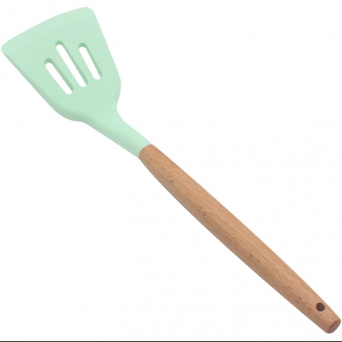 KUFUNG Silikon Delikli Spatula (Mint)