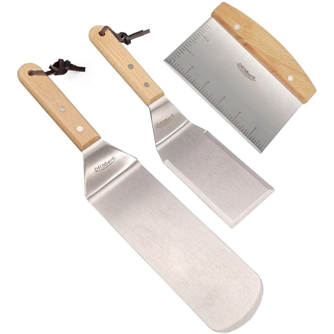 DflowerK Metal Spatula Set (3 Para)