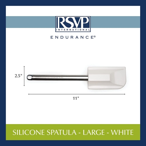 RSVP International Silikon Spatula (Beyaz)