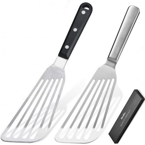 KSENDALO Paslanmaz elik Delikli Spatula Set (2 Para)